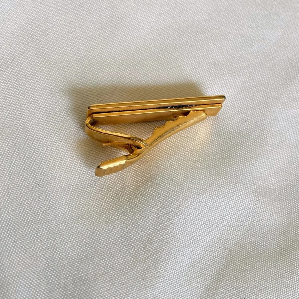 Vintage Tie Clip, VINTAGE GOLD TONE